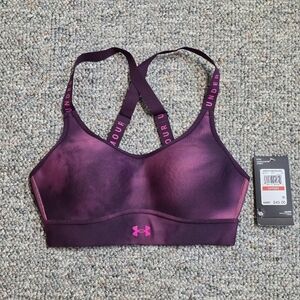 NWT Under Armour Polaris Purple Infinity Med Impact Sports Bra XS